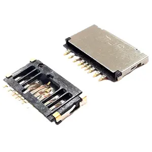 MUP 9P + Interruptor Smt tipo Micro TF cartão conector sd Soquete pcb leitor eletrônico para brinquedos testador de semicondutores móvel