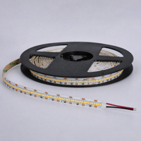 Bande lumineuse LED 24V 2025 420 LED par mètre 10mm IP20 3000K Blanc chaud Ra80 Télécommande Dimmable SDCM5 Rouleau de 5m