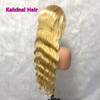 Perruque de cheveux humains naturels 613 avec dentelle frontale HD 13x4, perruque frontale HD 13x6 à ondulations profondes, 100% cheveux humains naturels, perruque frontale blonde avec dentelle