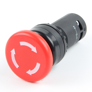 HABOO Bouton poussoir d'arrêt d'urgence rouge 22 mm, à maintien en position, 5A 300V - Product Image 1