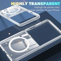 Étui transparent hybride 2-en-1 compatible avec Samsung Z Flip 8 7 6, coque magnétique antichoc pour écran pliable