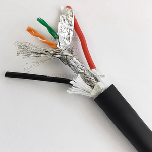 Haute flexibilité Chaîne de traînée résistante à l'huile résistante à l'eau Câble réseau mobile Câble de signal blindé à 8 cœurs à paire torsadée - Product Image 5