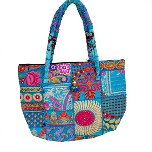 Sac à main de soirée pour femme en cuir véritable de style culturel indien, avec fermeture éclair, imperméable, pliable, grande capacité, portable et léger - Product Image 2
