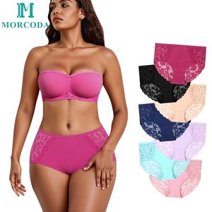 Culotte Gainante Morcoda en Coton et Dentelle de Haute Qualité Vente en Gros Échancrée Grande Taille Imprimée à Bas Prix Personnalisable avec Ouverture - Product Image 1