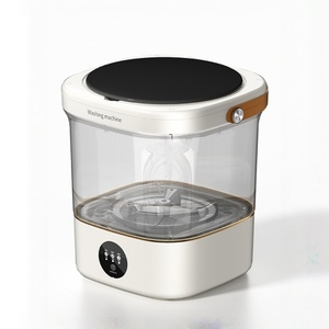 Lavadora Portátil Mini para el Hogar, 12L, Lavadora de Ropa Interior, Accionamiento Directo DD, Conversión de Frecuencia, Resistente al Agua IPX4, Rueda de Ondas Biónicas - Product Image 1