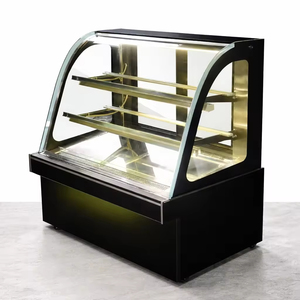 Vitrine réfrigérée de comptoir robuste pour gâteaux avec refroidissement par ventilateur et <span class=keywords><strong>auto</strong></span>-dégivrage, présentoir en verre marbré pour pâtisserie - Product Image 5
