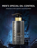 Shampooing pour hommes anti-DHT à l'huile de menthe poivrée, contrôle de l'excès de sébum, stimulant la pousse des cheveux, moussant doux et hydratant pour peaux grasses et sensibles