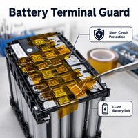 Cinta Acrílica de Poliimida Kapton de Alta Temperatura, Sensible a la Presión, de una Sola Cara, 0.1mm de Grosor, Aislamiento para Electrónica