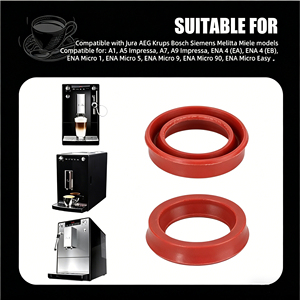 Joint d'étanchéité en silicone pour machine à café, compatible avec les machines à café Jura, AEG, <span class=keywords><strong>Krups</strong></span>, Bosch, Siemens, Melitta, Miele - Product Image 4