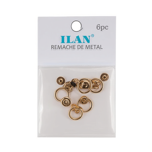 ILAN Rivet en métal 8x10x13mm pour boucle de sangle de sac à main 6 pièces - Product Image 2