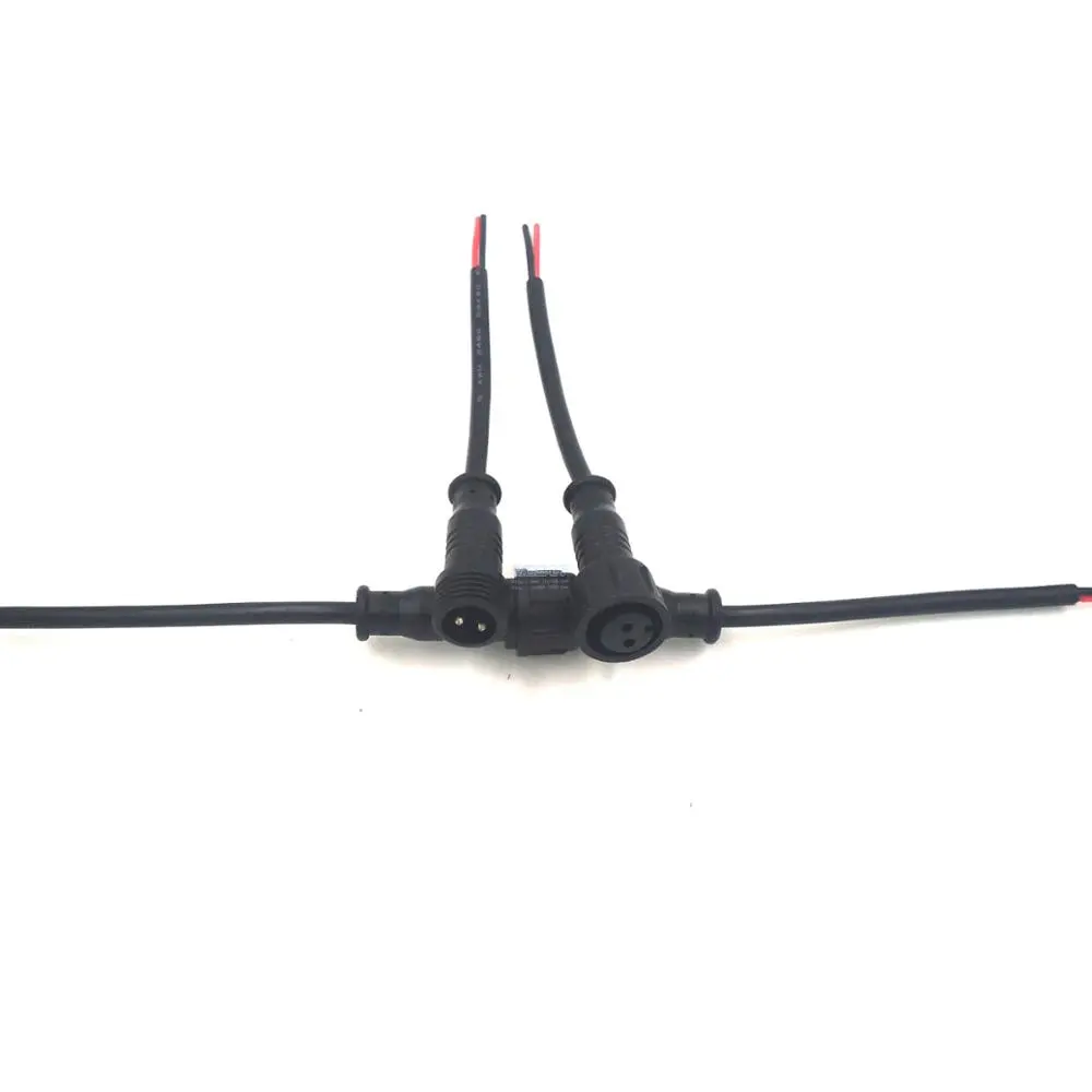 Aangepaste Lengte Man-vrouw 2/3/4 Pin IP65 Waterdichte Elektrische Kabel