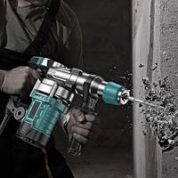 Marteau perforateur rotatif sans fil rechargeable de qualité industrielle et DIY avec batterie lithium-ion