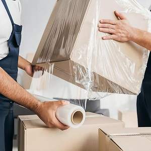 ソフト透明フィルムラップPEストレッチラップフィルム10mic 1500mジャンボロール - Product Image 4