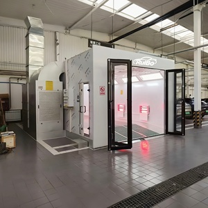 Cabina di Verniciatura Auto con Porta in Vetro Pieghevole, Unità di Filtrazione Esterna e Pannello di Controllo Laterale, Camera di Essiccazione per Carrozzeria - Product Image 1
