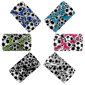 Bandas Deportivas para el Cabello, Accesorios para el Cabello, <span class=keywords><strong>Diadema</strong></span> Deportiva de Fútbol, <span class=keywords><strong>Diadema</strong></span> Elástica Antideslizante para Yoga, Bandanas con Estampado de Balón Deportivo, Turbante - Product Image 2