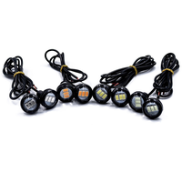 23mm 5630 3SMD Ultra brillante coche DRL Led luces de circulación diurna Eagle Eye Auto LED respaldo marcha atrás estacionamiento señal lámparas DRL