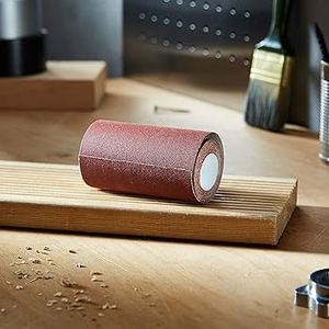 Mini rollo de papel de lija Star, duradero, resistente al agua, óxido de aluminio, grano 80, forma rectangular, 115x5MT para piedra, personalizable, soporte OEM - Product Image 3