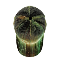 Cappello da Baseball a 6 Pannelli Personalizzato con Luci LED, Cappello Sportivo Luminoso Colorato per Feste, Attività Notturne e Corsa all'Aperto
