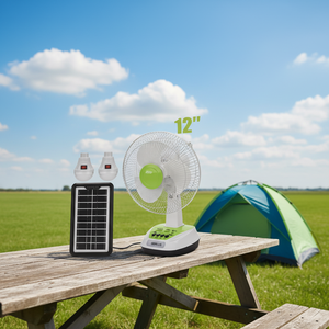 Circulateur d'air compact à énergie solaire, portable et écologique, pour une vie verte et durable GD-FS - Product Image 2