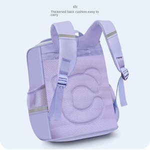 Sacs à dos légers et imperméables en cuir synthétique microfibre pour écoliers du primaire (CP-CM2) avec fermeture à bouton - Product Image 5