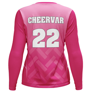 เสื้อวอลเลย์บอลแขนยาวเข้ารูปสำหรับผู้หญิงแฟชั่น - Product Image 4