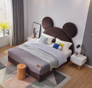 Popolare coniglietto grandi orecchie per bambini letto moderno carino <span class=keywords><strong>principessa</strong></span> ragazze letto di alta qualità camera da letto singolo e doppio tessuto adorabile letto per bambini - Product Image 3