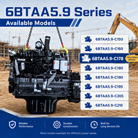 Motor Diésel de 6 Cilindros en Línea CUM 6BTAA5.9-C178 de 131 kW y 178 HP para Excavadoras, Equipos de Construcción y Maquinaria Industrial
