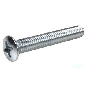 Tornillo - tornillo DIN 966 C-6 M-6 x 15, 100 unidades, acero, rosca métrica, acabado galvanizado, ideal para sujeción robusta. - Product Image 1