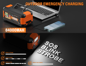 Démarreur de batterie de voiture 10080A Peak 84000mAh 1440CCA 12V/24V pour moto, grands moteurs diesel 16L, camions miniers et camions-bennes - Product Image 5