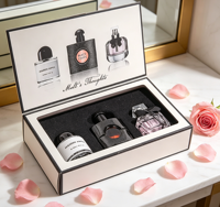 Coffret de parfums originaux de marque supérieure pour femmes, Black Opium Eau de Parfum, parfum floral boisé, coffret cadeau trois pièces, vaporisateur
