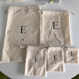 Organic Muslin Cotton/<strong>Canvas</strong> <strong>Drawstring</strong> <strong>Bag</strong> - Product Image 6