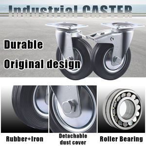 VIMA 3 "3,5" 4 "5" 6,5 "8" 10 "Transport <span class=keywords><strong>Caster</strong></span> Wheel Schwarz Gummi Castor Trolley <span class=keywords><strong>Caster</strong></span> Wheel Hersteller Industrial <span class=keywords><strong>Caster</strong></span> - Product Image 2