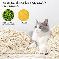 OEM ODM Marque Privée Litière pour Chat au Tofu Fibres Naturelles de Soja et de Pois Super Absorbantes Meilleur Prix d'Usine
