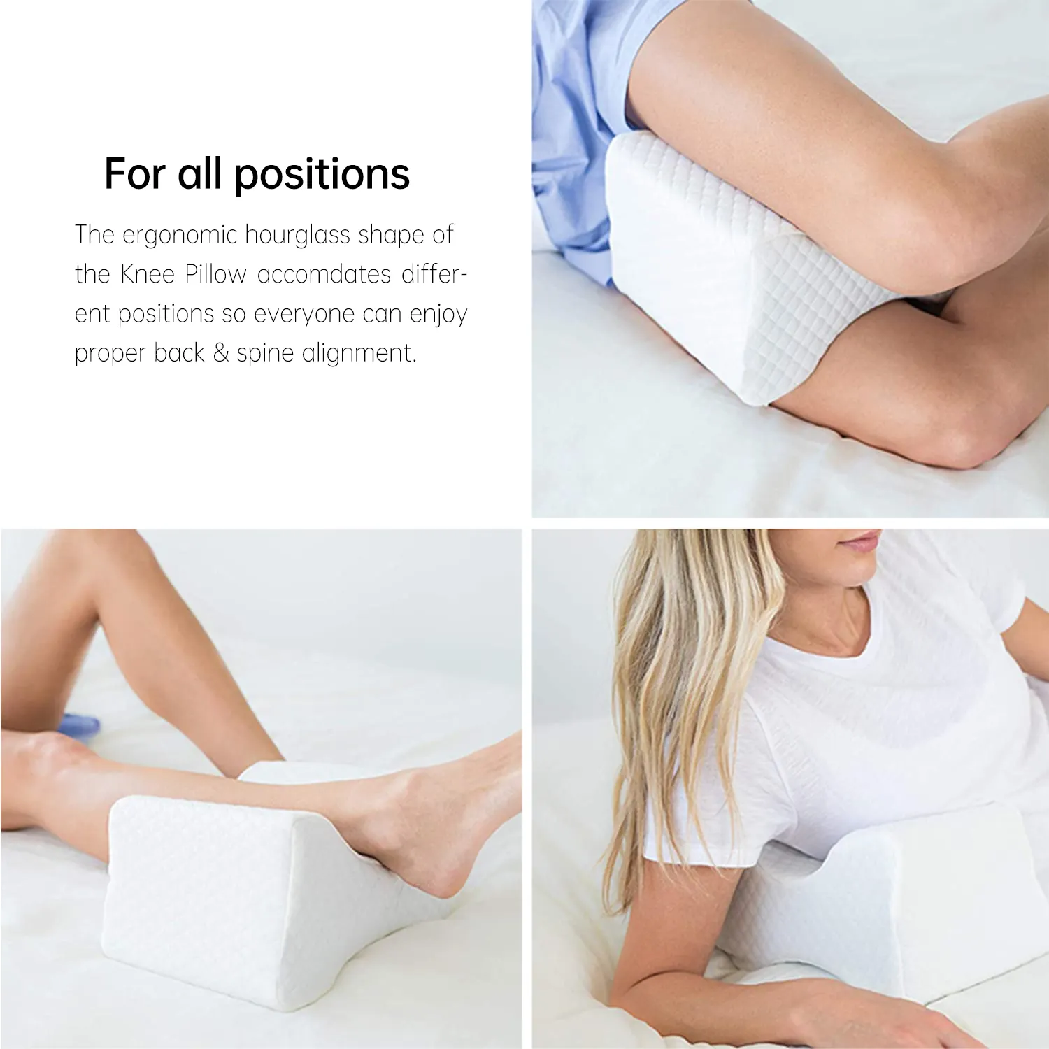 Yeni ürün yastık diz bellek köpük bacak yastık desteği