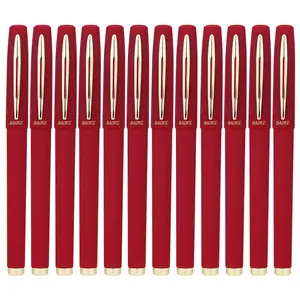 باوكي 0.7 مللي متر قلم جيل أحمر بقبضة مريحة