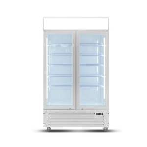 Vitrina Refrigerada para <span class=keywords><strong>Bebidas</strong></span>, Exhibidor <span class=keywords><strong>de</strong></span> Vidrio, Refrigerador Vertical <span class=keywords><strong>de</strong></span> Dos Puertas para Tiendas <span class=keywords><strong>de</strong></span> Conveniencia - Product Image 3