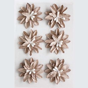28814 6 pièces coloré bricolage artisanat <span class=keywords><strong>Mini</strong></span> papier fleur autocollants pour mariage maison murs décoration scrapbooking - Product Image 4