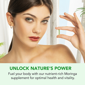 Капсулы Acentiallabs для поддержки здоровья суставов с листьями моринги, 100% натуральные, для энергии, органические капсулы моринги - Product Image 3