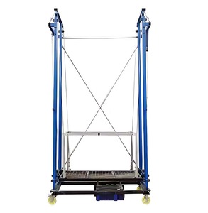 Plateforme d'échafaudage électrique 110V/220V, échafaudage mobile portable avec roues pour la peinture murale et l'installation - Product Image 1