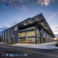 Edificio Moderno de Estructura de Acero Prefabricada para Instalaciones Deportivas, Espacio Comercial y Recreativo, Diseño Personalizado