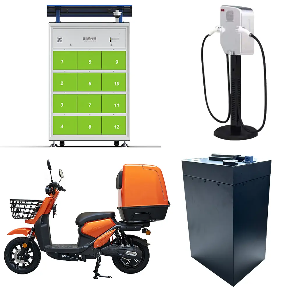 12 slots e motorcycle super fast charging and swapping cabinet integration electric scooter public charging station