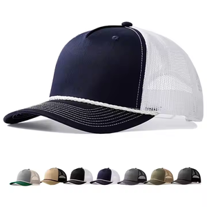 Casquette Trucker Réglable à 5 Panneaux <span class=keywords><strong>Richard</strong></span> 112 en Coton 100% avec Logo Personnalisé Imprimé, Style Corde, Idéale pour le Business, les Activités de Plein Air, le Cyclisme et les Tenues Décontractées - Product Image 5