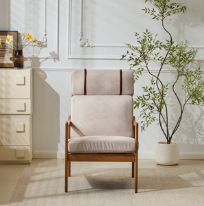 Fauteuil inclinable de loisirs en bois et tissu pour balcon d'hôtel, directement de l'usine Accent Home Furniture, idéal pour salon - Product Image 3