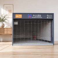 Porte à enroulement en acier perforé moderne sur mesure, grille de sécurité ventilée pour hôpital, hôtel, devanture de magasin, entrepôt