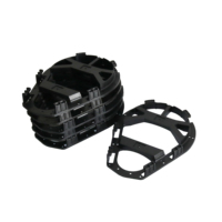 Pince de maintien en fibre noire PP/Nylon de 12 pouces pour câble ADSS, accessoires électriques avec conception raquette-chaussée de neige OPTELEC
