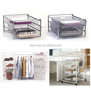 Customized Metal <strong>Wire</strong> Mesh Storage <strong>Baskets</strong> for Organizing Closet Metal Sliding <strong>Basket</strong> <strong>Drawers</strong> - Product Image 4