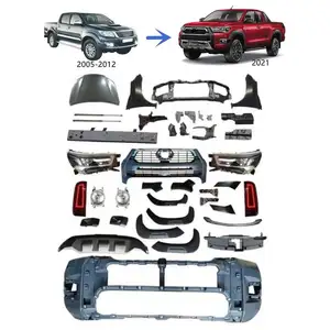 Kit de carrocería para Hilux Vigo 2005-2014 Kits de carrocería Facelift Actualización a Hilux Rocco 2021