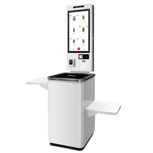 HUSHIDA-escáner automático de código de barras para supermercado, línea de pago de servicio automático, 24 pulgadas