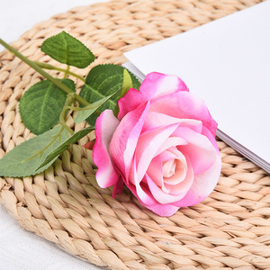 <b>Artificial</b> Single <b>Stem</b> Velvet Rose High Simulation Valentine'S Day Home Decoration - Product Image 1