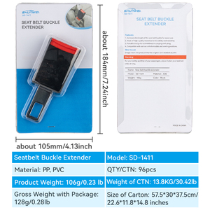 Extension <span class=keywords><strong>de</strong></span> <span class=keywords><strong>ceinture</strong></span> <span class=keywords><strong>de</strong></span> sécurité <span class=keywords><strong>de</strong></span> voiture universelle en métal réglable Kits d'intérieur fantaisie boucle <span class=keywords><strong>de</strong></span> <span class=keywords><strong>ceinture</strong></span> <span class=keywords><strong>de</strong></span> sécurité d'ancrage compatible avec toutes les voitures - Product Image 6